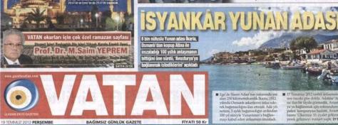 Προκλητικό δημοσίευμα τουρκικής εφημερίδας για την Ικαρία