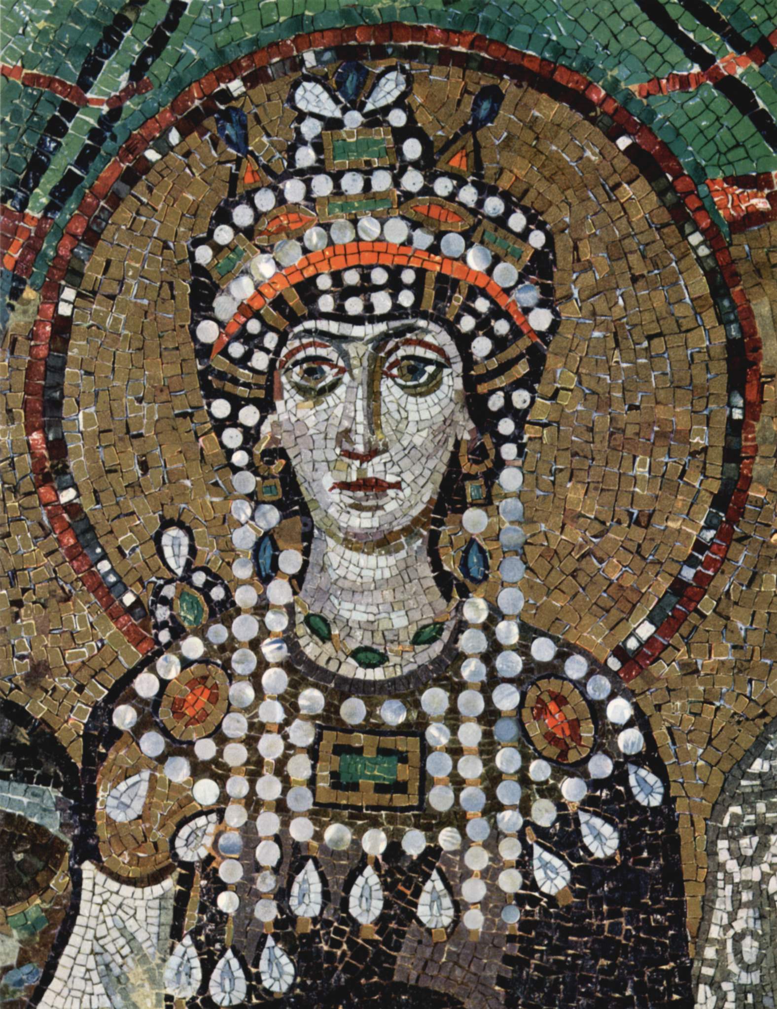 Η Θεοδώρα από μωσαϊκό του Αγίου Βιταλίου στη Ραβέννα 