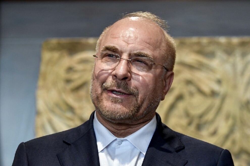 Ο πρόεδρος του Ιρανικού κοινοβουλίου, Μοχαμάντ Μπαγκέρ Γκαλιμπάφ/EPA/WAEL HAMZEH