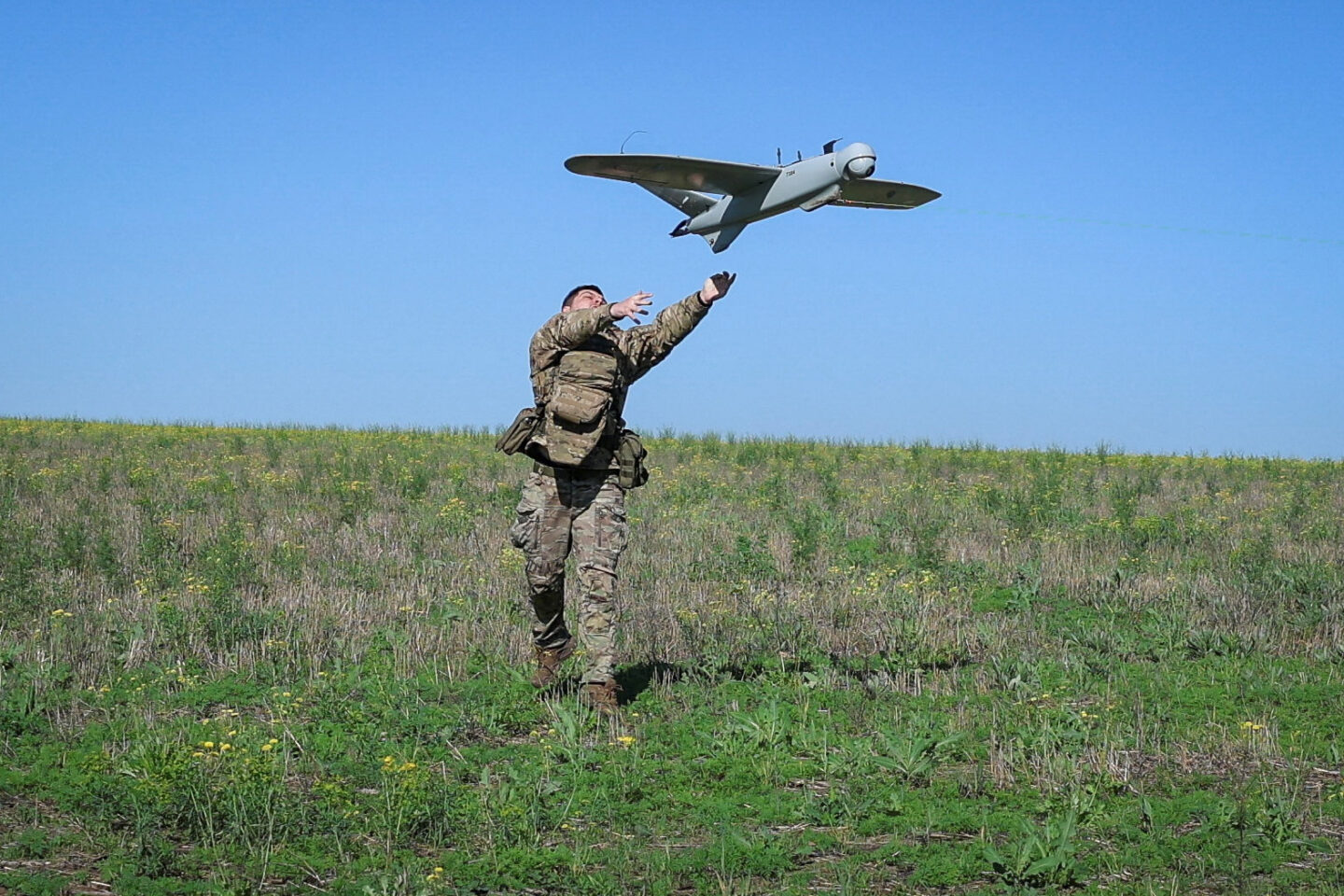 Εκτόξευση ουκρανικού drone