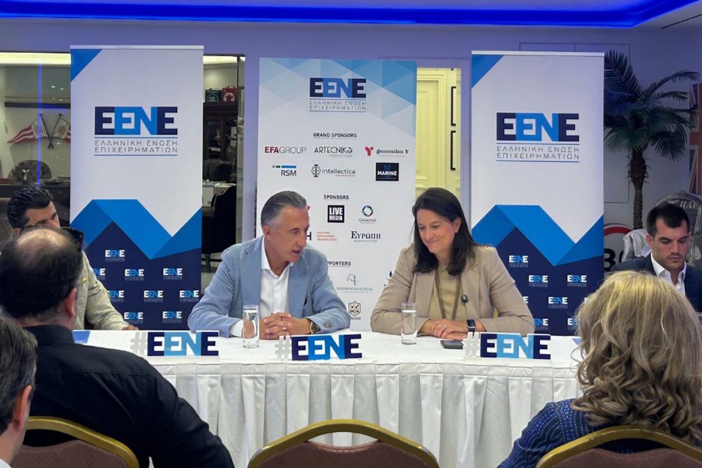 Υπουργός Εργασίας και Κοινωνικής Ασφάλισης, Νίκη Κεραμέως - Προέδρος Ε.ΕΝ.Ε., Κρίστιαν Χατζημηνάς