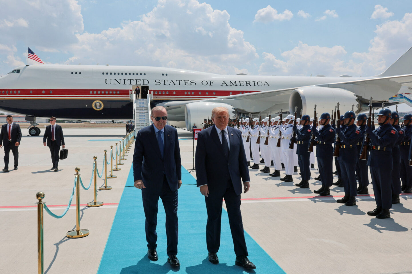 Ο Ντόναλντ Τραμπ και ο Ρετζέπ Ταγίπ Ερντογάν στην Άγκυρα