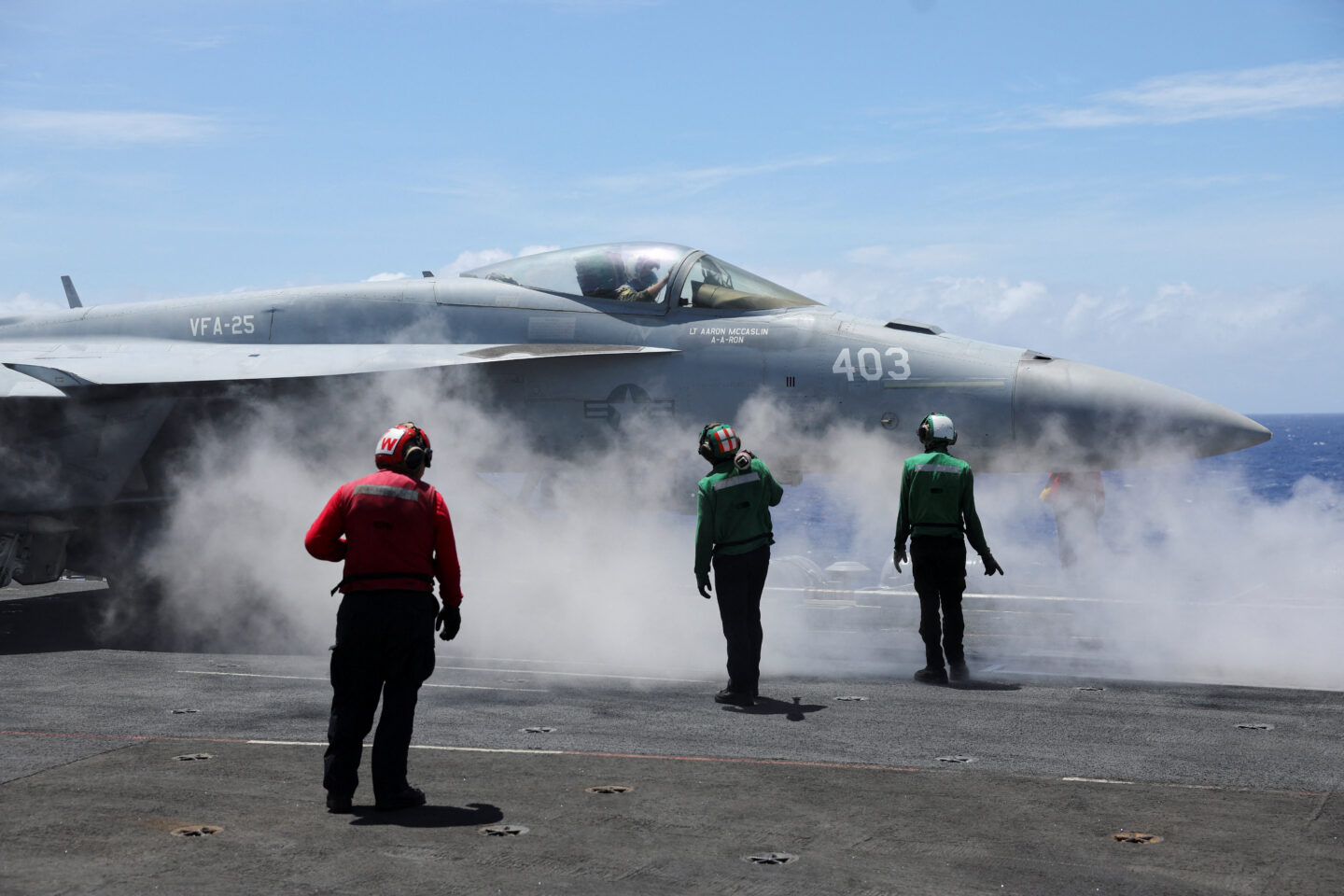 Αμερικανικό μαχητικό αεροσκάφος τύπου F/A-18 σε επιχειρήσεις κατά του Ιράν