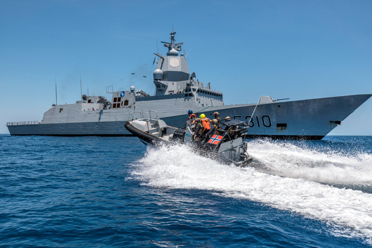 Η νορβηγική φρεγάτα Fridtjof Nansen σε ασκήσεις στο NATO