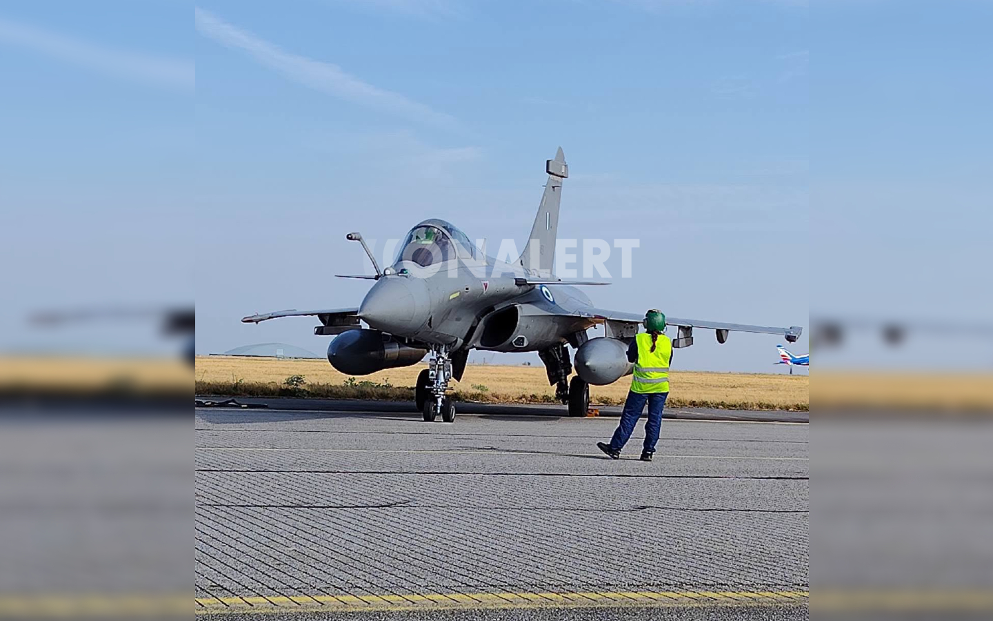 Rafale της 332 Μοίρας της ελληνικής Πολεμικής Αεροπορίας στη Γαλλία / Φωτογραφία OnAlert.gr/Κώστας Σαρικάς
