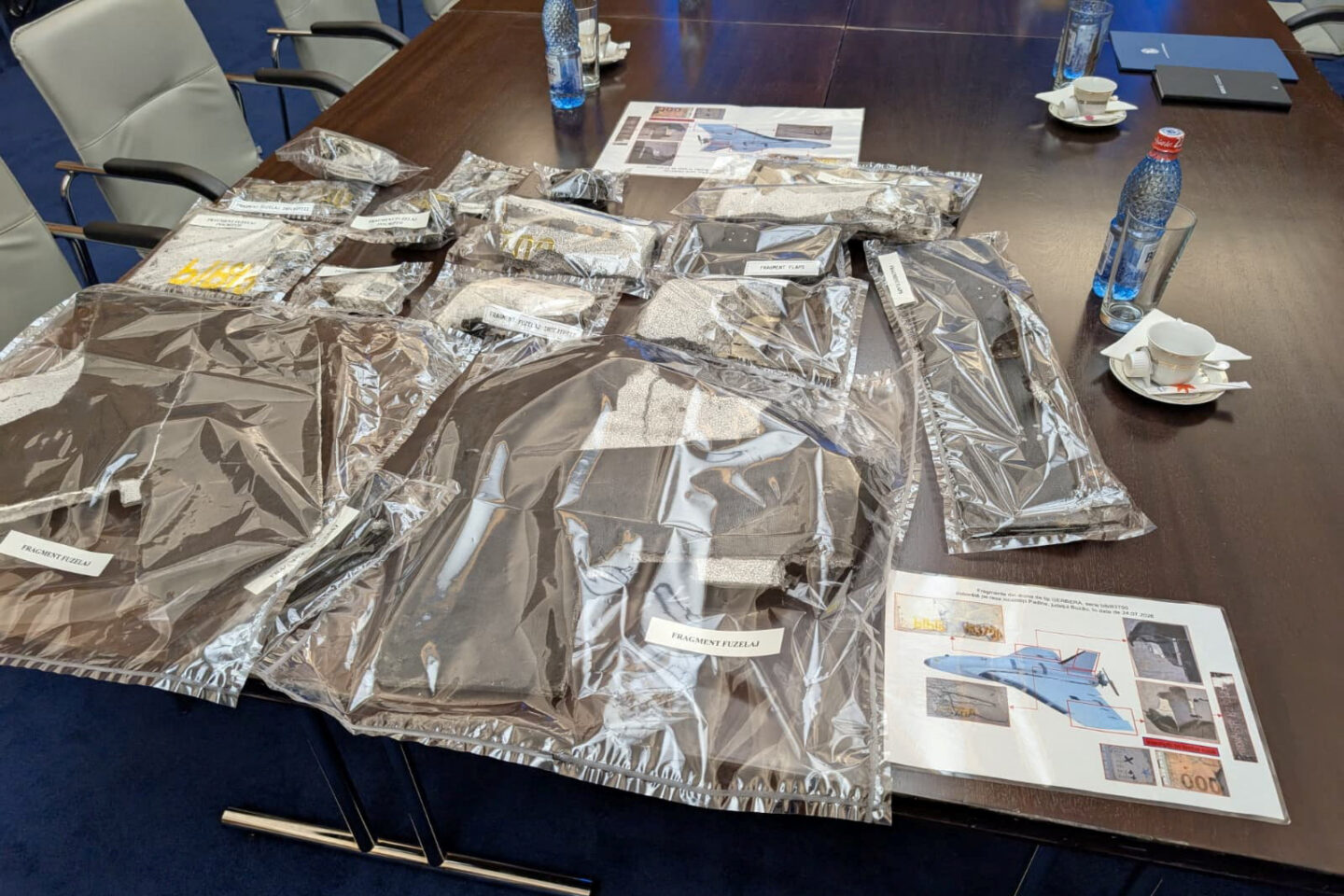 Συντρίμμια από drones που καταρρίφθηκαν στον εναέριο χώρο της Ρουμανίας