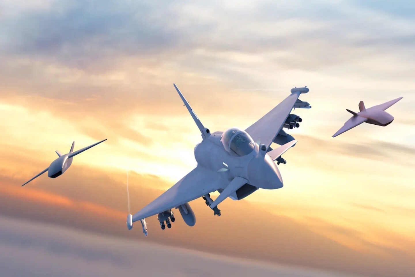 Eurofighter Typhoon με drones τύπου «loyal wingman»