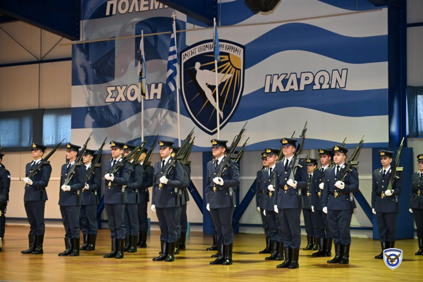 Στιγμιότυπο από τελετή στην Σχολή Ικάρων / ΓΡ. ΤΥΠΟΥ ΓΕΑ / EUROKINISSI
