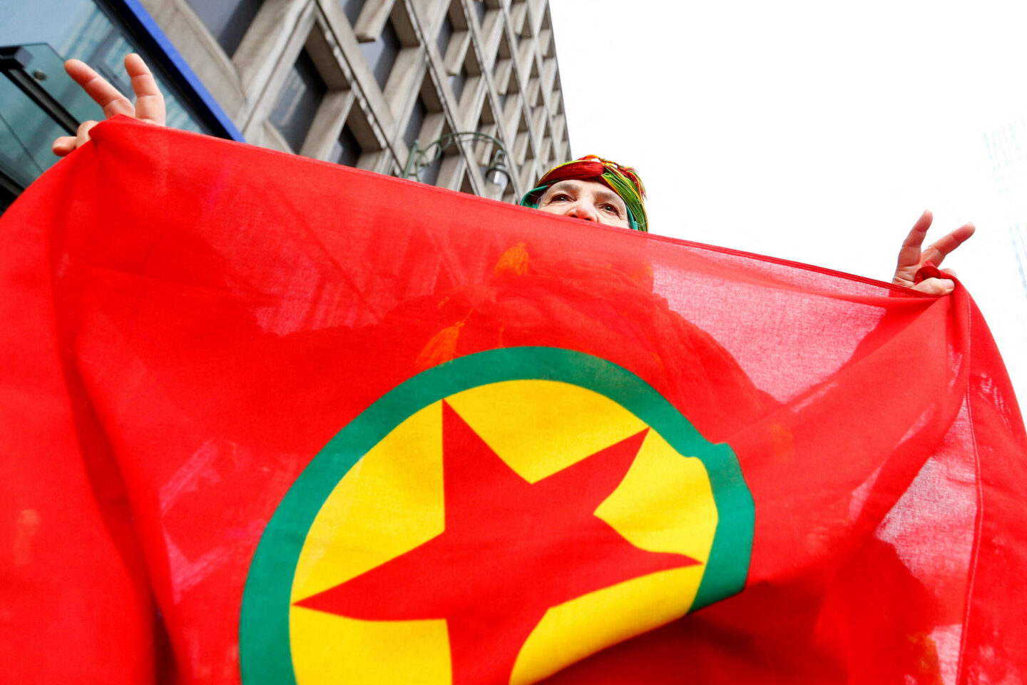 Στιγμιότυπο από συγκέντρωση κούρδων υπέρ του PKK / REUTERS/Yves Herman/File Photo
