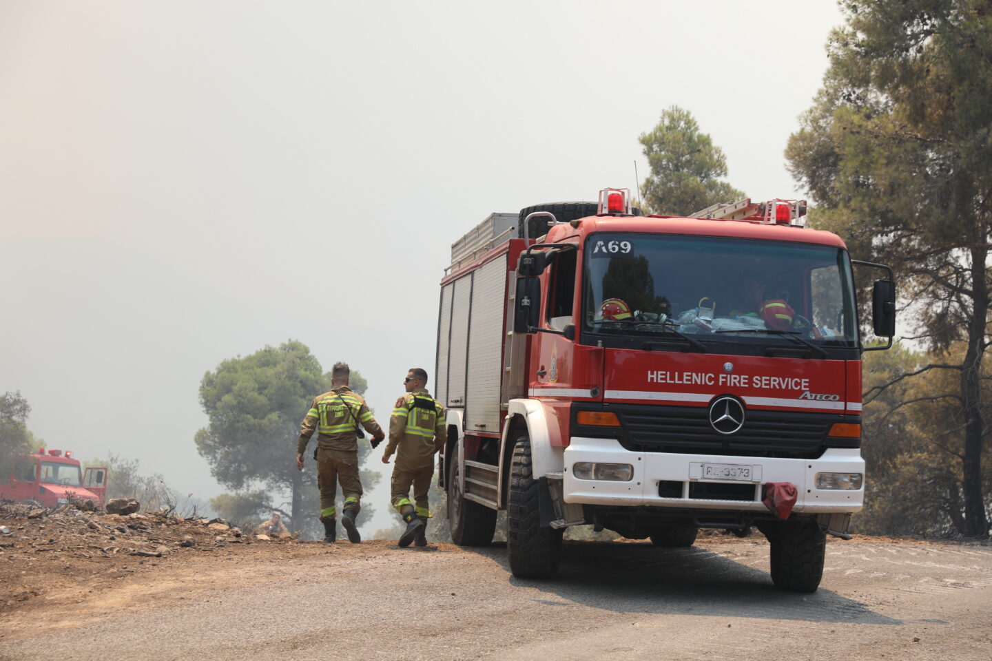 Στιγμιότυπο από την μεγάλη πυρκαγιά στον Κορινθιακό Κόλπο / ΔΑΝΑΗ ΔΑΥΛΟΠΟΥΛΟΥ/ EUROKINSSI