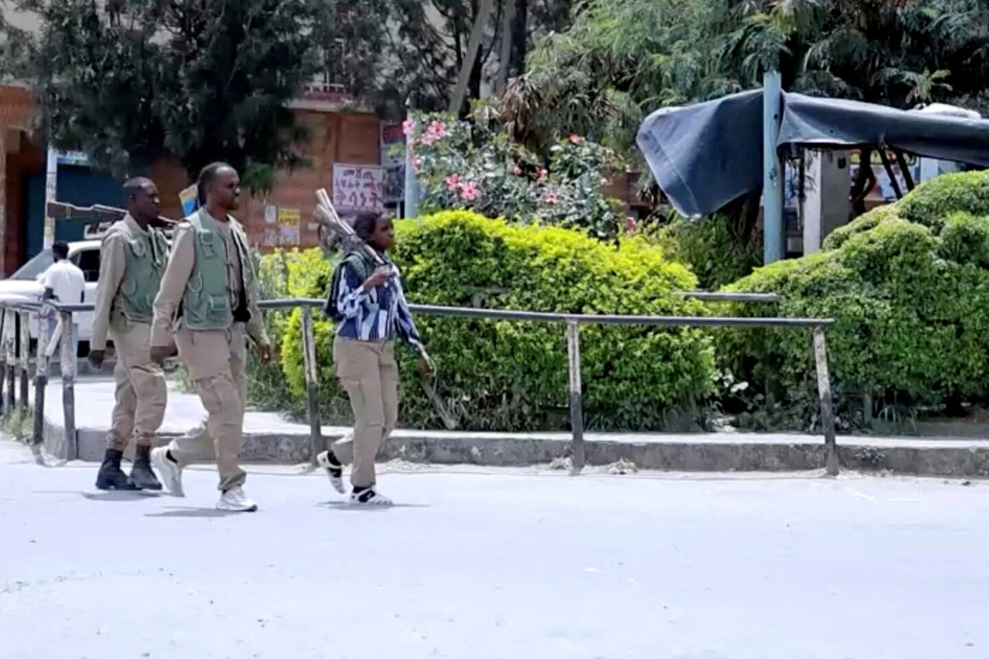 Screen grab taken from a video-Obtained by REUTERS