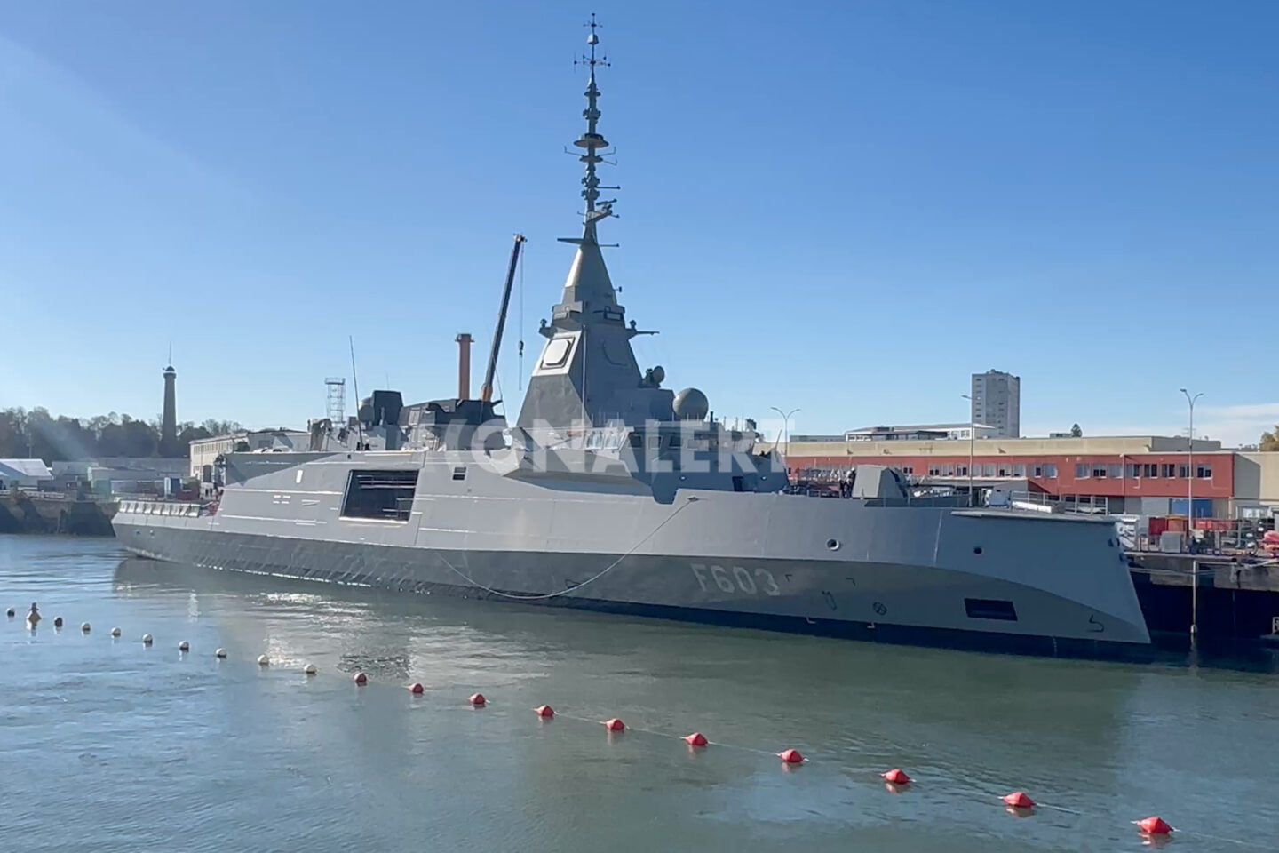H φρεγάτα FDI HN «ΦΟΡΜΙΩΝ» (F603) στο ναυπηγείο της Naval Group στη Λοριάν