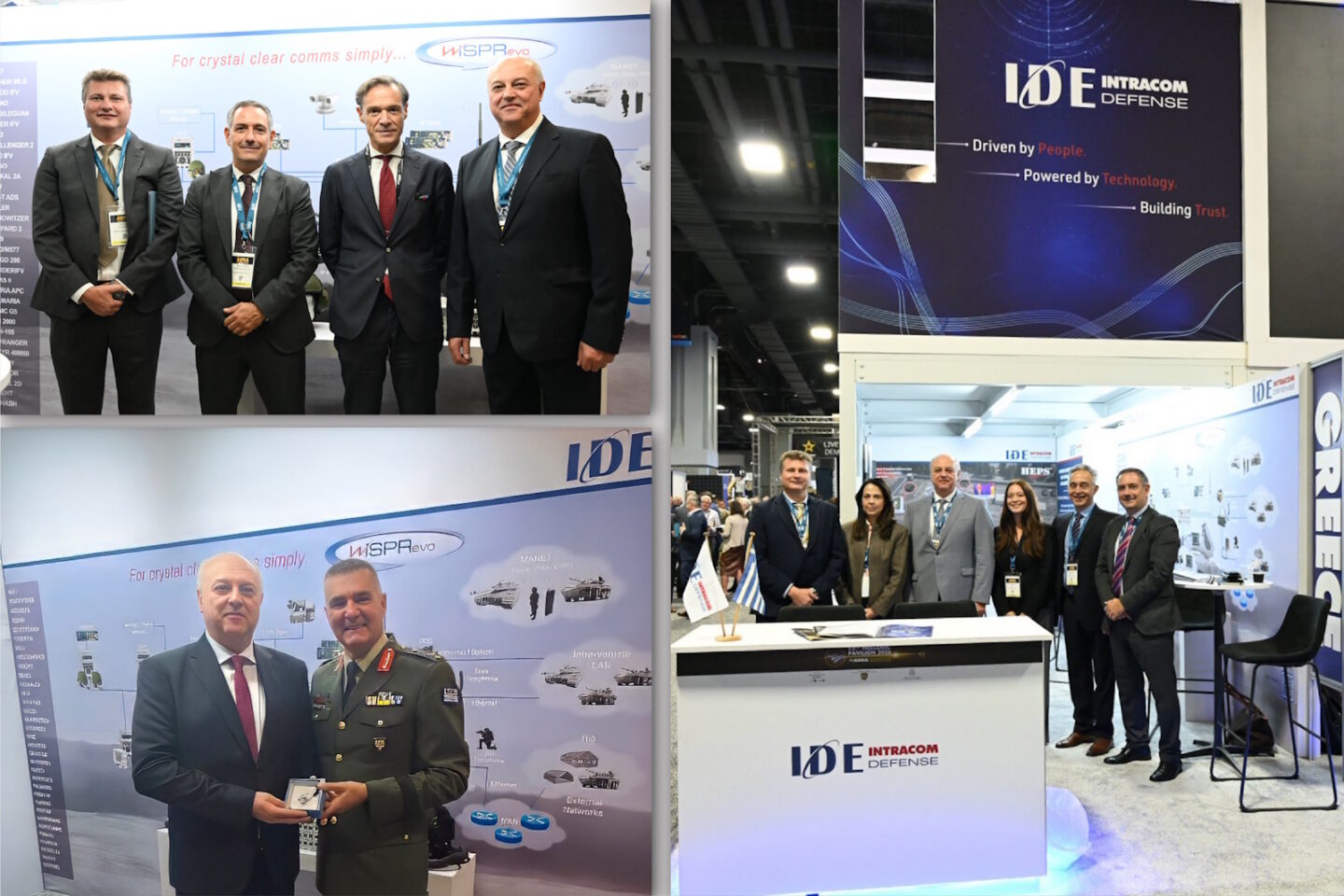 Κολάζ από την παρουσία της Intracom Defense στην έκθεση «AUSA 2026»