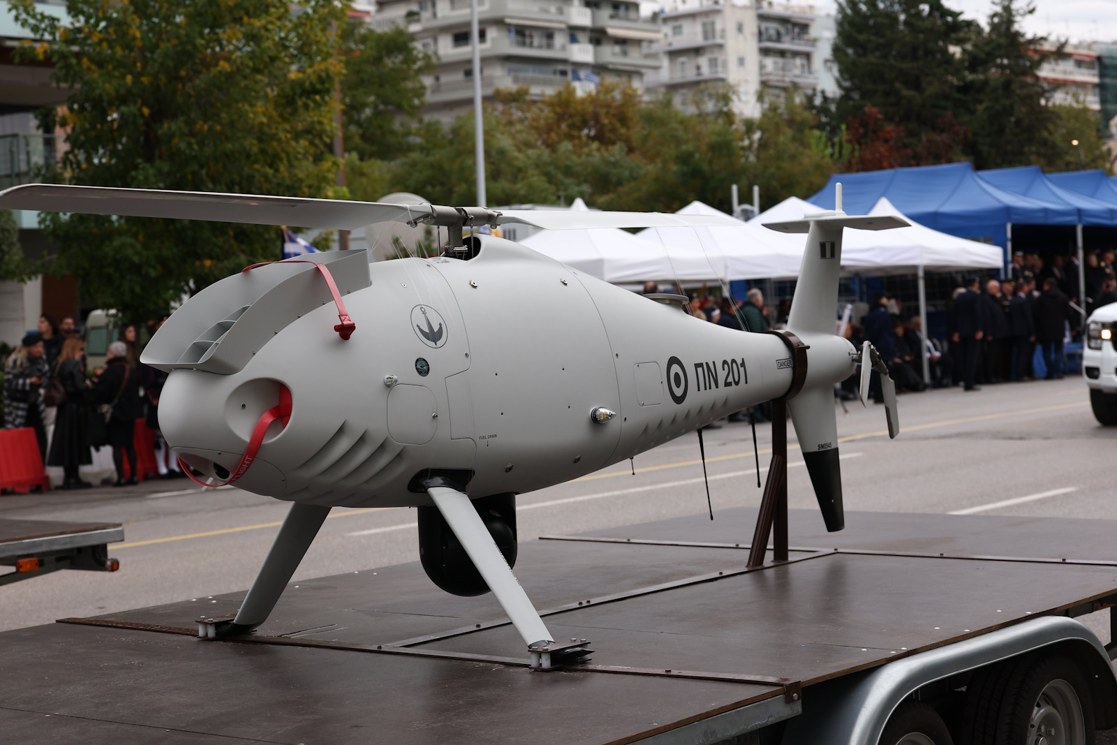 Μη επανδρωμένο ελικόπτερο τύπου S-100 του Πολεμικού Ναυτικο