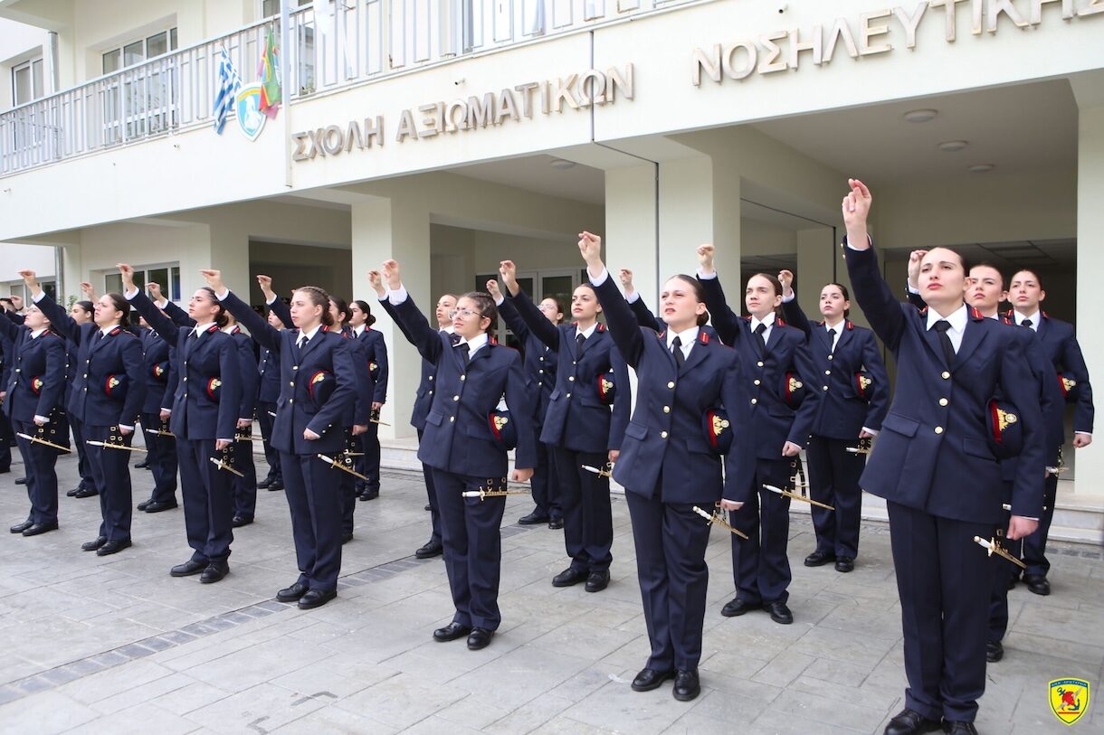 Οι πρωτοετείς Σπουδαστές στην τελετή ορκωμοσίας στη ΣΑΝ