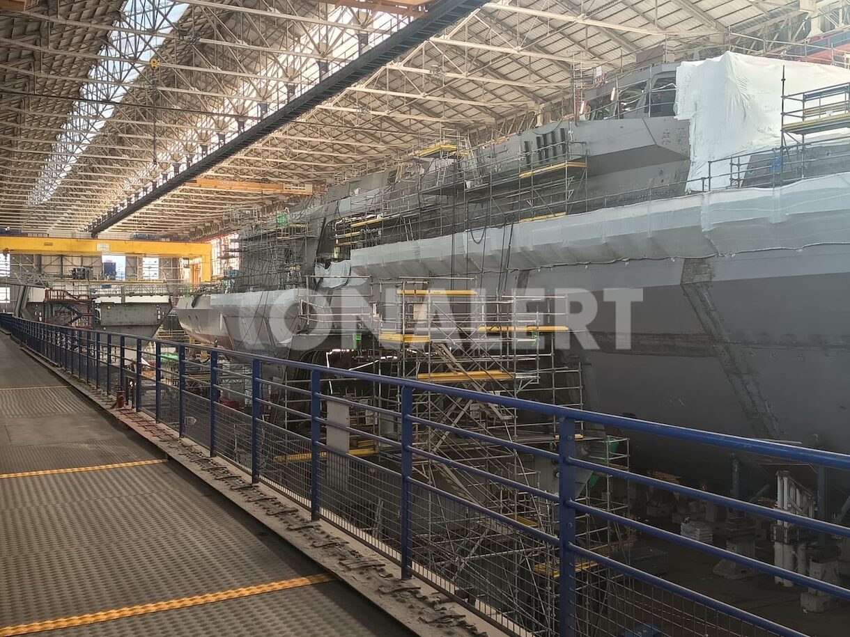 Η τέταρτη ελληνική φρεγάτα FDI «ΘΕΜΙΣΤΟΚΛΗΣ» στο ναυπηγείο της Naval Group στη Λοριάν