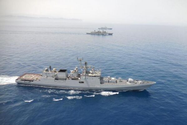 Συνεκπαίδευση της Φ/Γ ΚΑΝΑΡΗΣ με πλοία του Ινδικού Ναυτικού – ΦΩΤΟ