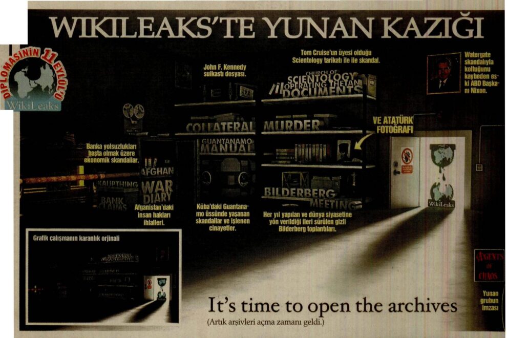 Οι Τούρκοι “μπλέκουν” Έλληνες φοιτητές με το Wikileaks!