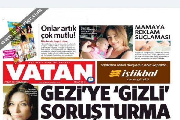 Toυρκικός Τύπος: “Mυστική έρευνα για το Γκεζί”