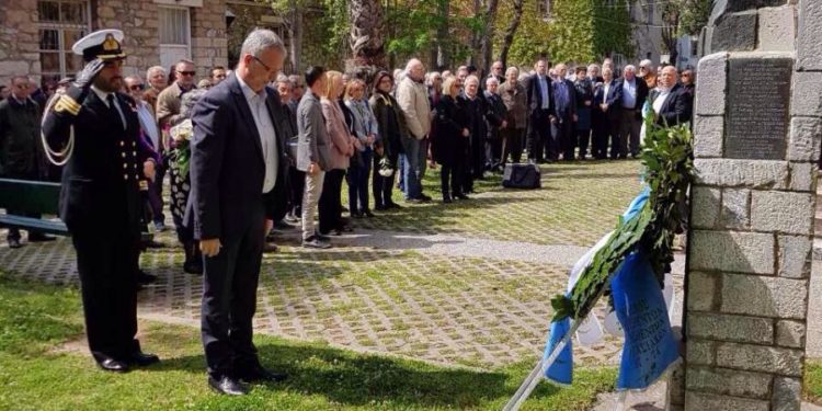 ΑΝΥΕΘΑ: Ο Παναγιώτης Ρήγας απέδωσε φόρο τιμής στον Σπύρο Μουστακλή – ΦΩΤΟ