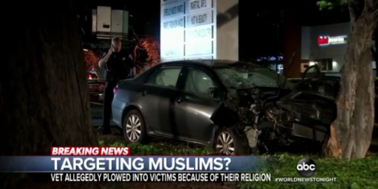 ΗΠΑ: Πρώην στρατιώτης έριξε το αυτοκίνητό του σε πεζούς γιατί τους πέρασε για μουσουλμάνους