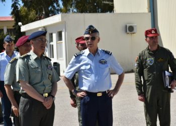 ΓΕΕΘΑ: Την 112 πτέρυγα Μάχης επισκέφτηκε ο πτέραρχος Χρήστος Χριστοδούλου