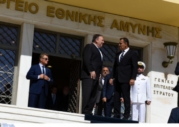 Τι συζήτησαν Παναγιωτόπουλος – Πομπέο στο ΥΕΘΑ [pics]