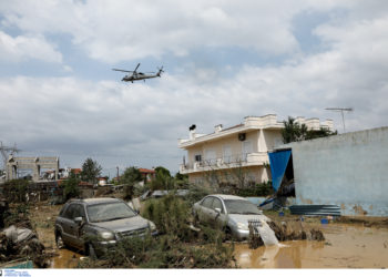 Η «Θάλεια» έριξε 300 χιλιοστά βροχής σε οκτώ ώρες στη Στενή Ευβοίας