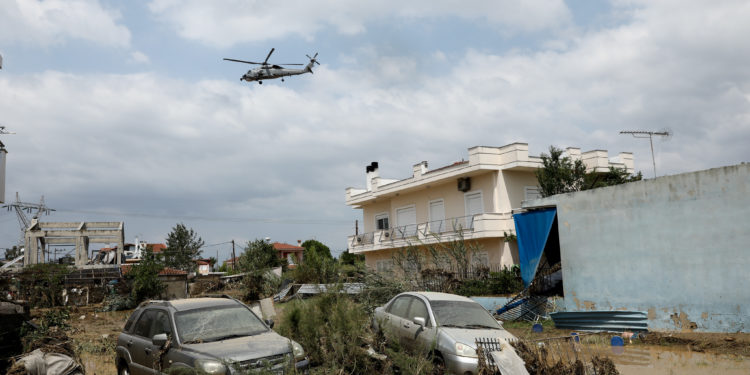Η «Θάλεια» έριξε 300 χιλιοστά βροχής σε οκτώ ώρες στη Στενή Ευβοίας