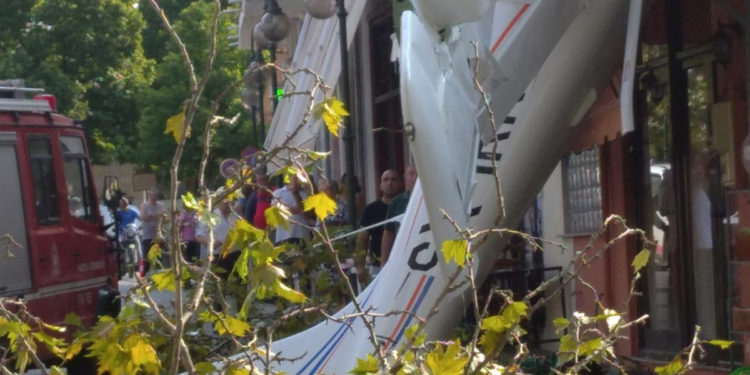 Πτώση αεροσκάφους στην Πρώτη Σερρών