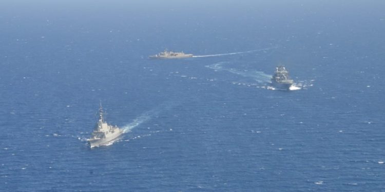 ΓΕΝ: Συνεκπαίδευση της φρεγάτας «ΨΑΡΑ» με Γερμανικό και Ισπανικό πλοίο στο Αιγαίο (pics)