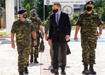 Στο Γ’ΣΣ και το NRDC-GR ο Αλκιβιάδης Στεφανής – Δείτε φωτογραφίες από την επίσκεψη