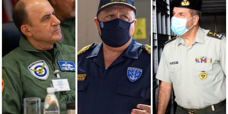 Αρχηγοί ΓΕΑ,ΓΕΝ,ΓΕΣ