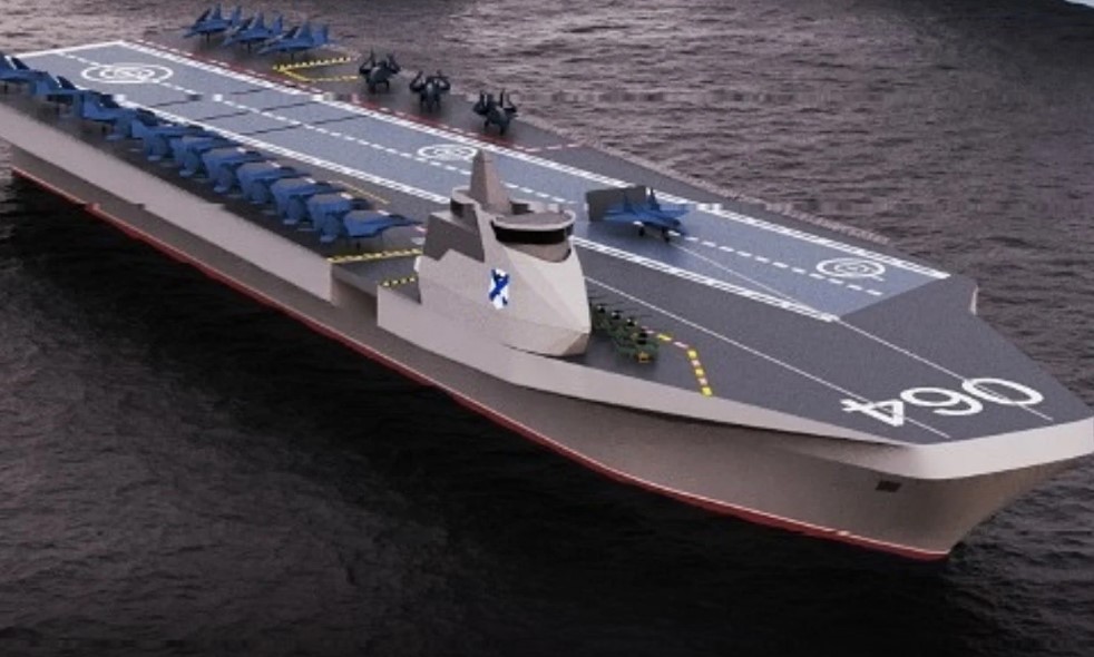 Ρωσία Αποκαλύφθηκε πρωτότυπο σχέδιο για το νέο αεροπλανοφόρο του Ναυτικού OnAlert