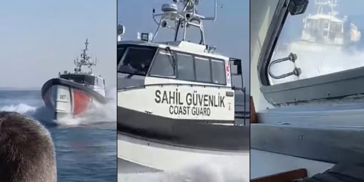 Βίντεο ντοκουμέντο: Τουρκική ακταιωρός παρενοχλεί σκάφος του Λιμενικού εντός των χωρικών μας υδάτων [pics, vid]