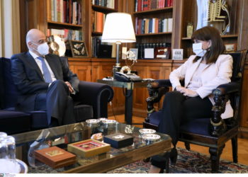 Δεκτός από την Πρόεδρο της Δημοκρατίας ο Υπουργός Εξωτερικών