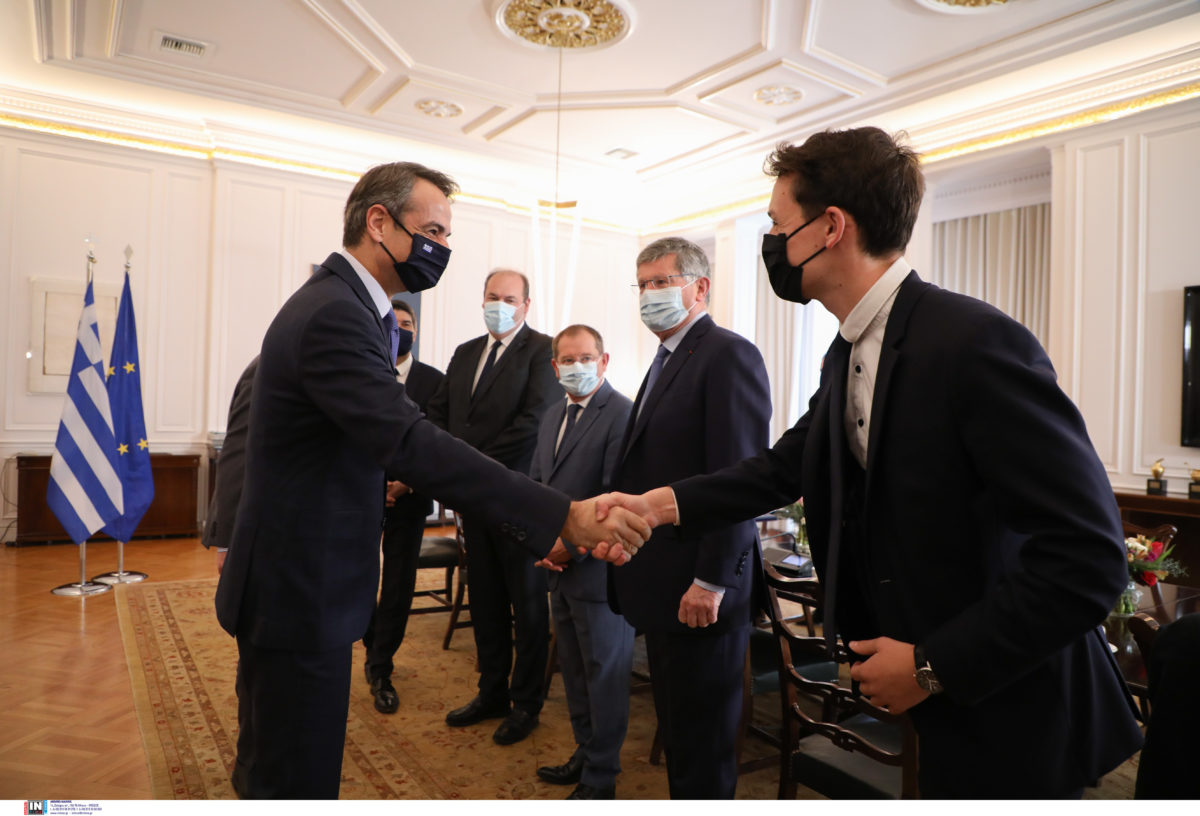 Μητσοτάκης - Γάλλοι γερουσιαστές