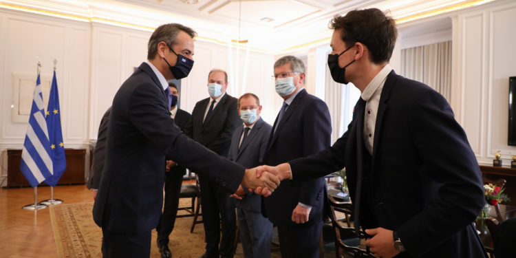 Μητσοτάκης - Γάλλοι γερουσιαστές