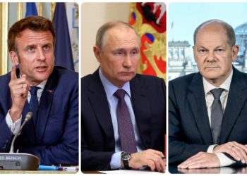 Μακρόν - Σολτς - Πούτιν
