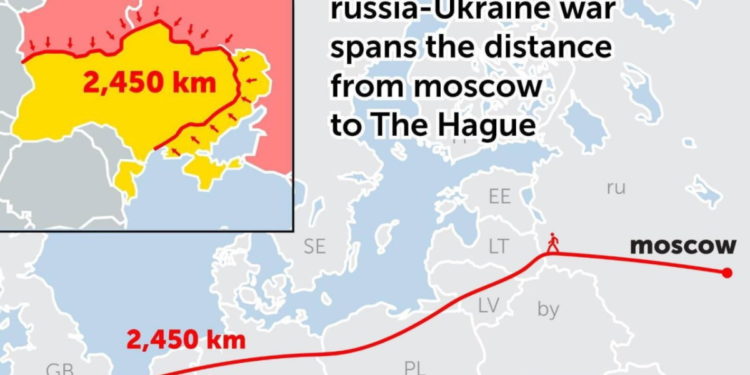 Ουκρανία προς Δύση: Να πόσο είναι το μέτωπο του πολέμου με τη Ρωσία [pics]