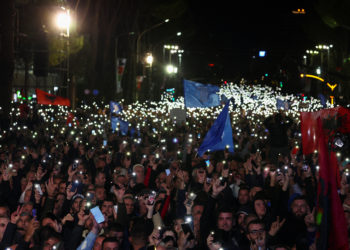 Αλβανία - διαδήλωση