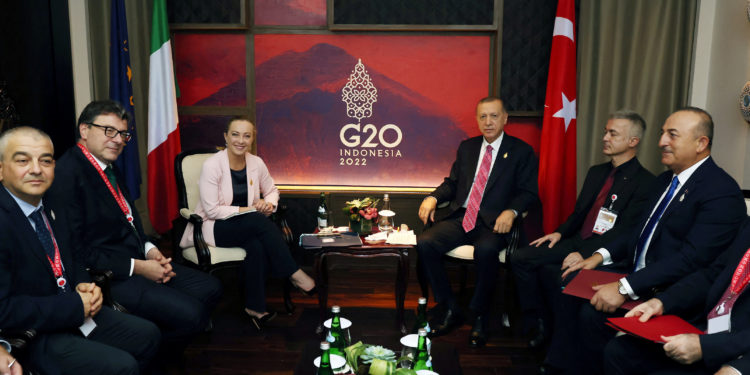 Ιταλία: Συνάντηση της Τζόρτζια Μελόνι με Μπάιντεν και Ερντογάν στη διάσκεψη της G20