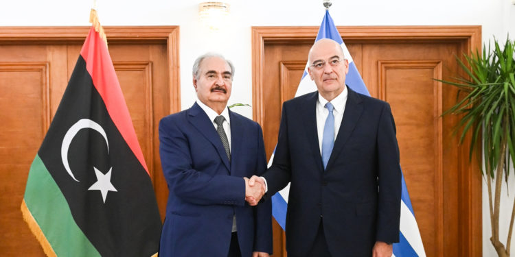 Χαφτάρ - Δένδιας