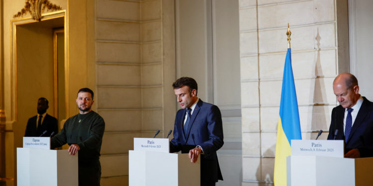 Μακρόν - Ζελένσκι - Σολτς