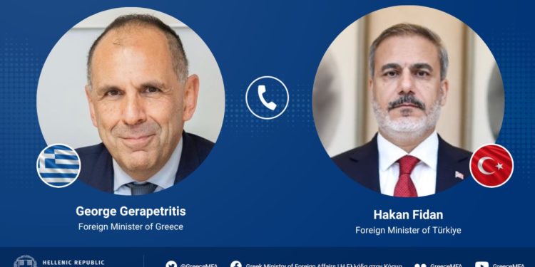 ΥΠΕΞ: Ο Χακάν Φιντάν τηλεφώνησε στον Γεραπετρίτη – Συμφώνησαν να συναντηθούν στο Βίλνιους