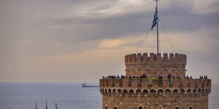 Θεσσαλονίκη - έπαρση σημαίας