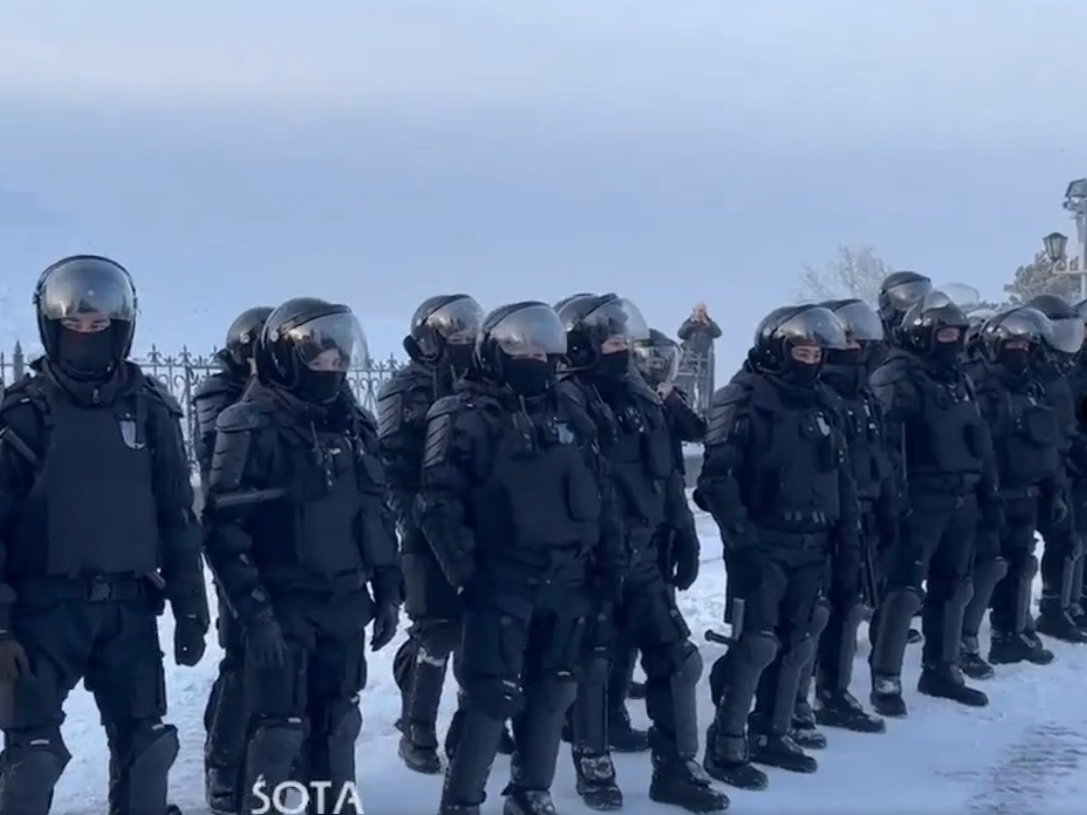 Ρωσία - διαδήλωση - καταστολή