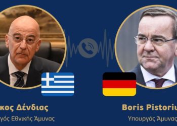 ΥΕΘΑ: Τηλεφωνική επικοινωνία Δένδια με τον Γερμανό Υπουργό Άμυνας