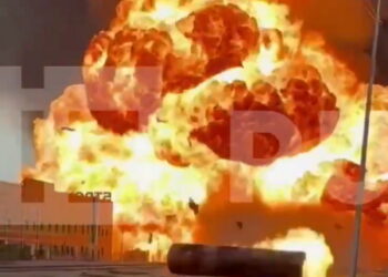 Γκρόζνι - έκρηξη - πρατήριο καυσίμων