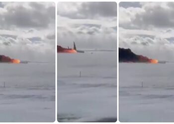 Καναδάς: Καρέ-καρέ η ανατροπή αεροσκάφους της Delta Airlines στο αεροδρόμιο του Τορόντο [vid]